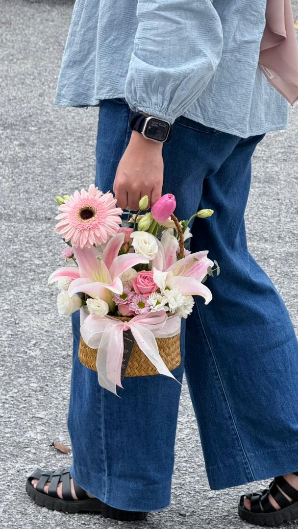 Blush Bloom Basket